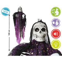 Halloween-Dekoration Skelett 180 x 80 x 16 cm Hexe