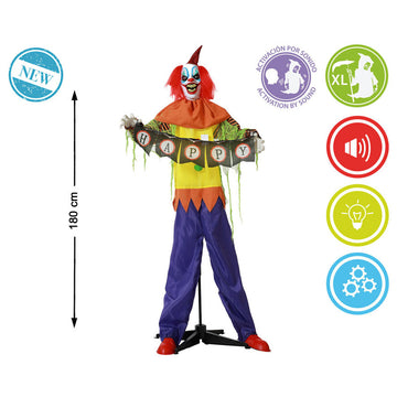 Halloween-Dekoration Clown 180 x 120 x 18 cm