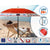 Sonnenschirm Rot Ø 180 cm SPF50+ Anker