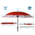 Sonnenschirm Rot Ø 180 cm SPF50+ Anker