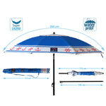 Sonnenschirm Blau Ø 200 cm SPF50+ Anker