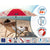 Sonnenschirm Rot Ø 180 cm SPF50+ Marineblau