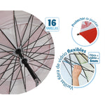 Sonnenschirm Rot Ø 240 cm SPF50+ Marineblau