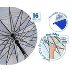 Sonnenschirm Blau Ø 240 cm SPF50+ Marineblau