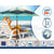 Sonnenschirm grün Ø 180 cm SPF50+ Pfau