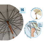 Sonnenschirm Beige Ø 240 cm SPF50+