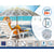 Sonnenschirm Weiß Ø 180 cm SPF50+ Boho