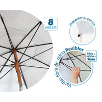 Sonnenschirm Weiß Ø 200 cm SPF50+ Boho