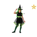 Verkleidung für Kinder grün Hexe