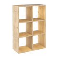 Regal Astigarraga Dinamic 6 Braun natürlich Kiefer 70,8 x 33 x 105,4 cm Eimer Modular