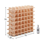 Flaschenregal Astigarraga Braun Kiefer (75 x 22 x 75 cm)
