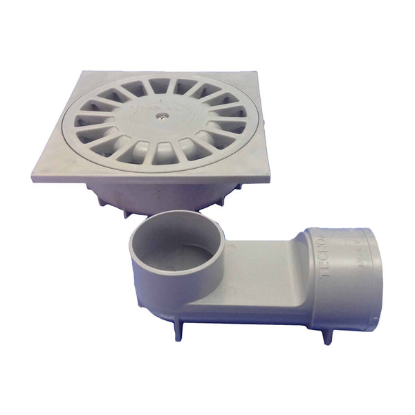 Abfluss Tecnoagua T-88 VH PVC 10,5 x 10,5 x 4,4 cm Ø 4 cm