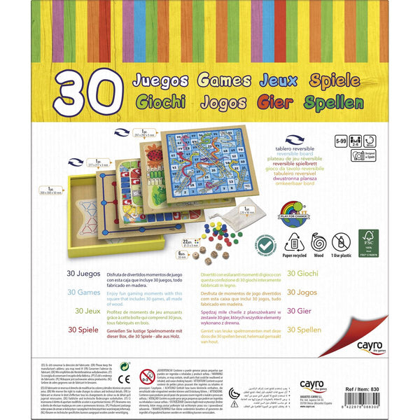 Tischspiel Cayro 30 Games (31 x 31 x 5.5 cm) 31 x 31 x 5,5 cm