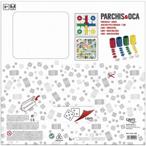 Parchís-Oca Spielbrett Cayro Bunt 250 g