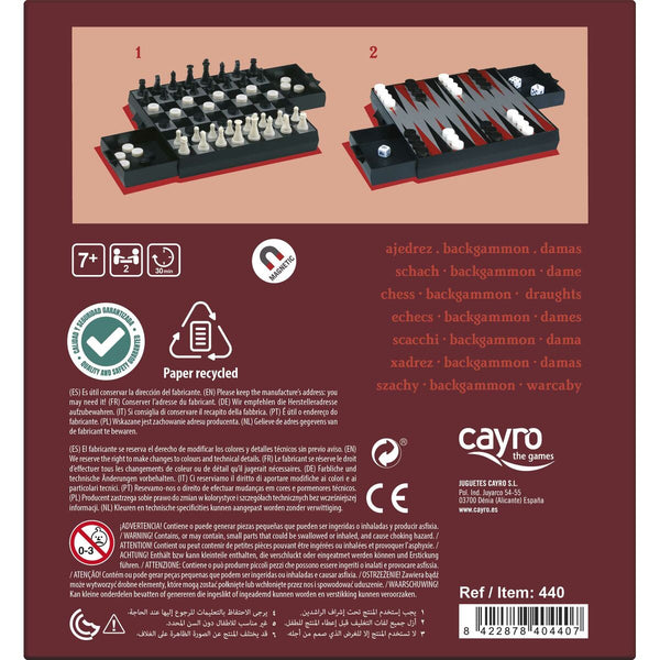 Backgammon Cayro Plattenspeicher Schach Damespielzeug