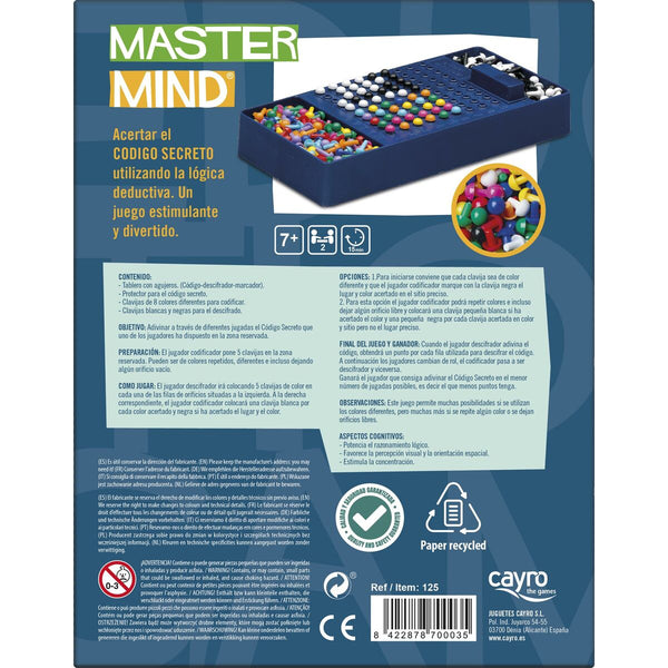 Tischspiel Master Mind Travel BG Games (ES-PT-EN-FR-IT-DE)