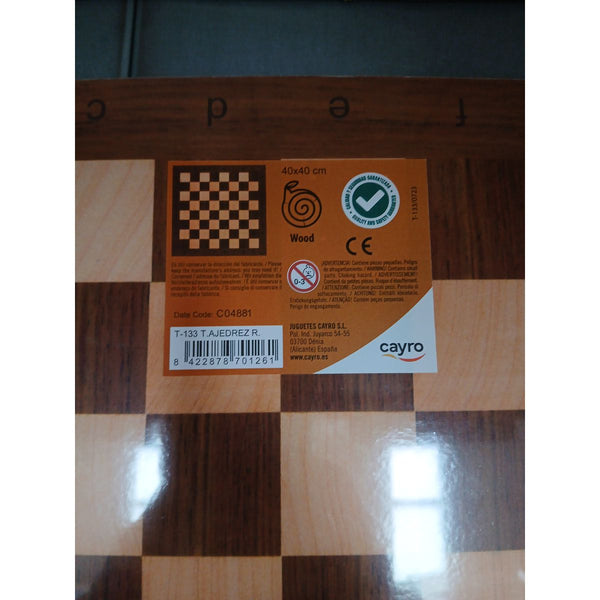 Schach- und Dame-Brett Cayro T-133 Holz