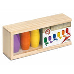 Würfelbecher mit Parchís-Jetons Cayro Holz 6 Stück