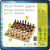 Schach- und Dame-Brett Cayro 751 Holz