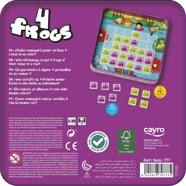 Spiel Kindererziehung Cayro Frogs 19 x 19 x 3,5 cm 8 Stücke