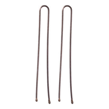 Haarspangen Eurostil 200 Horquillas 50 mm Bronze (200 pcs)
