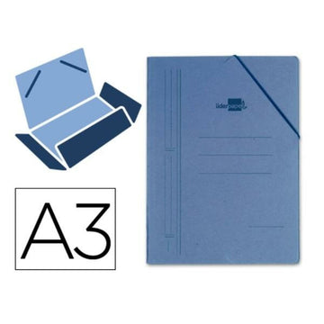 Faltblatt Liderpapel CG17 Blau A3