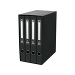 Ringbuch Liderpapel MD42 Schwarz Mittel 4 Stück