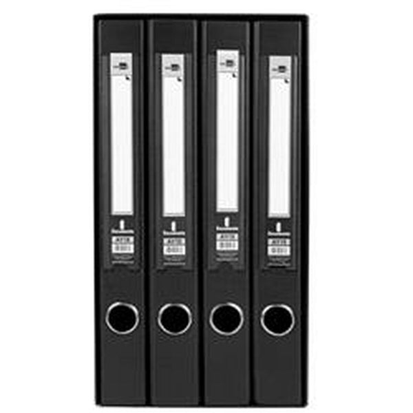 Ringbuch Liderpapel MD42 Schwarz Mittel 4 Stück