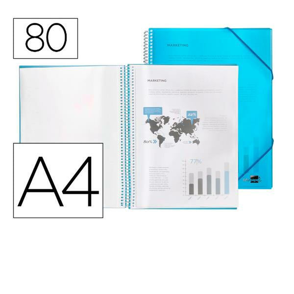 Faltblatt Liderpapel EC25 Blau A4