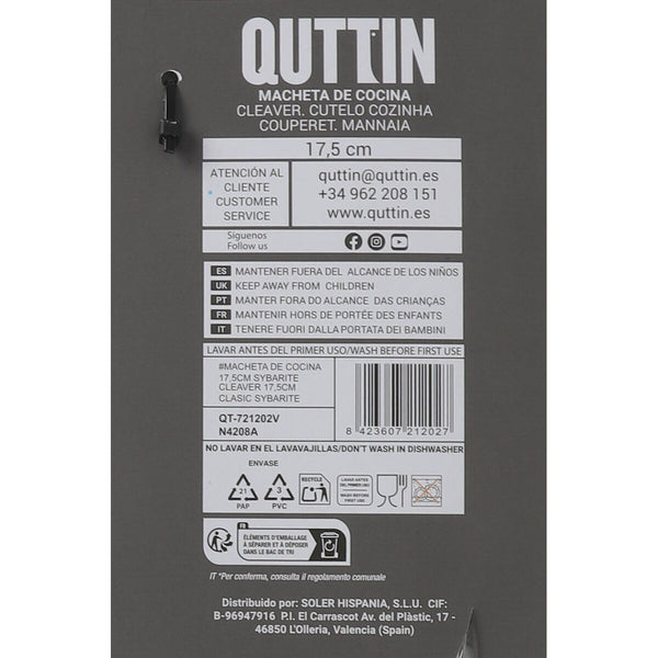 Küchenbeil Quttin QT-721202 3 mm (17,5 cm)