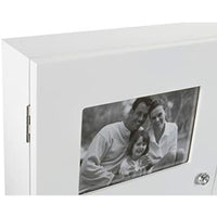 Dekorative Box DKD Home Decor Weiß Kristall Holz MDF Romantisch Fotorahmen Zähler