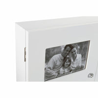 Dekorative Box DKD Home Decor Weiß Kristall Holz MDF Romantisch Fotorahmen Zähler