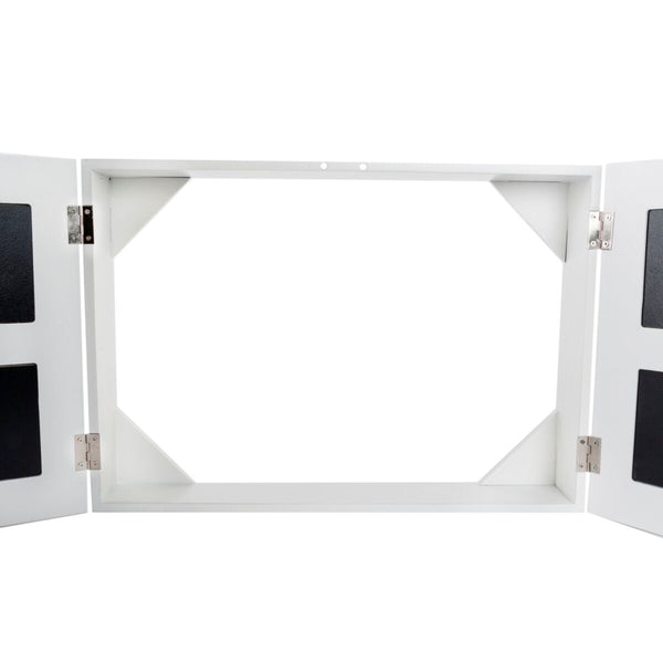 Dekorative Box DKD Home Decor Weiß Kristall Holz MDF Romantisch Fotorahmen Zähler