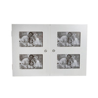 Dekorative Box DKD Home Decor Weiß Kristall Holz MDF Romantisch Fotorahmen Zähler