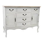 Anrichte DKD Home Decor   Weiß Hellbraun Tanne 118 x 45 x 90 cm