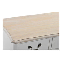 Anrichte DKD Home Decor   Weiß Hellbraun Tanne 118 x 45 x 90 cm