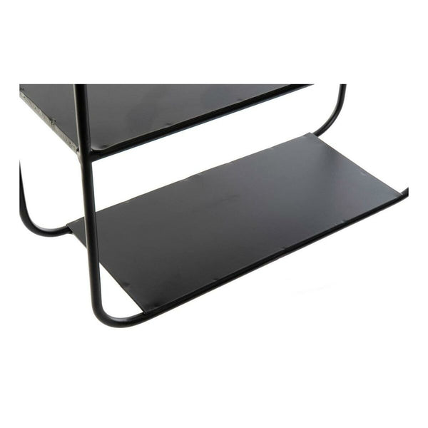 Badezimmerregal DKD Home Decor Kristall Schwarz Metall (32 x 12 x 65 cm)