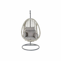 Hängender Gartenstuhl DKD Home Decor Grau Bunt Aluminium Synthetischer Rattan 90 x 70 x 110 cm