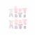 Bekleidungs-Set DKD Home Decor Weiß Rosa (2 Stück) Baumwolle 0-6 Monate