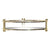 Tablett für Snacks DKD Home Decor 21,5 x 21,5 x 5,5 cm Spiegel Gold Metall Glam
