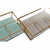 Box-Schmuckkästchen DKD Home Decor Kristall Metall grün Hellgrau (27 x 15 x 5,5 cm) (2 Stück)