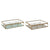 Box-Schmuckkästchen DKD Home Decor Kristall Metall grün Hellgrau (27 x 15 x 5,5 cm) (2 Stück)