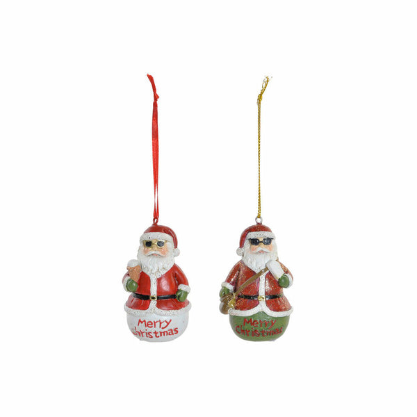 Dekoration zum Aufhängen DKD Home Decor Weihnachten Harz (2 pcs) (4.5 x 3 x 7 cm)