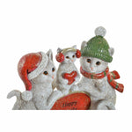 Deko-Figur DKD Home Decor Katze 12,5 x 3 x 9,5 cm
