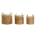 Korb-Set DKD Home Decor Braun natürlich Bambus Binsen Tropical 35 x 35 x 30,5 cm 35 x 35 x 31 cm 3 Stücke