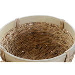 Korb-Set DKD Home Decor Braun natürlich Bambus Binsen Tropical 40 x 40 x 23 cm 3 Stücke