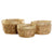 Korb-Set DKD Home Decor Braun natürlich Bambus Binsen Tropical 40 x 40 x 23 cm 3 Stücke