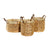 Korb-Set DKD Home Decor Braun natürlich Bambus Binsen Tropical 40 x 40 x 24 cm 4 Kg 3 Stücke