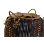 Korb DKD Home Decor Bunt Naturfaser Boho 41 x 41 x 40 cm 2 Stücke (2 Stück)