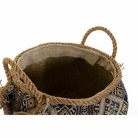 Korb DKD Home Decor Bunt Naturfaser Boho 30 x 30 x 30 cm 2 Stücke (2 Stück)